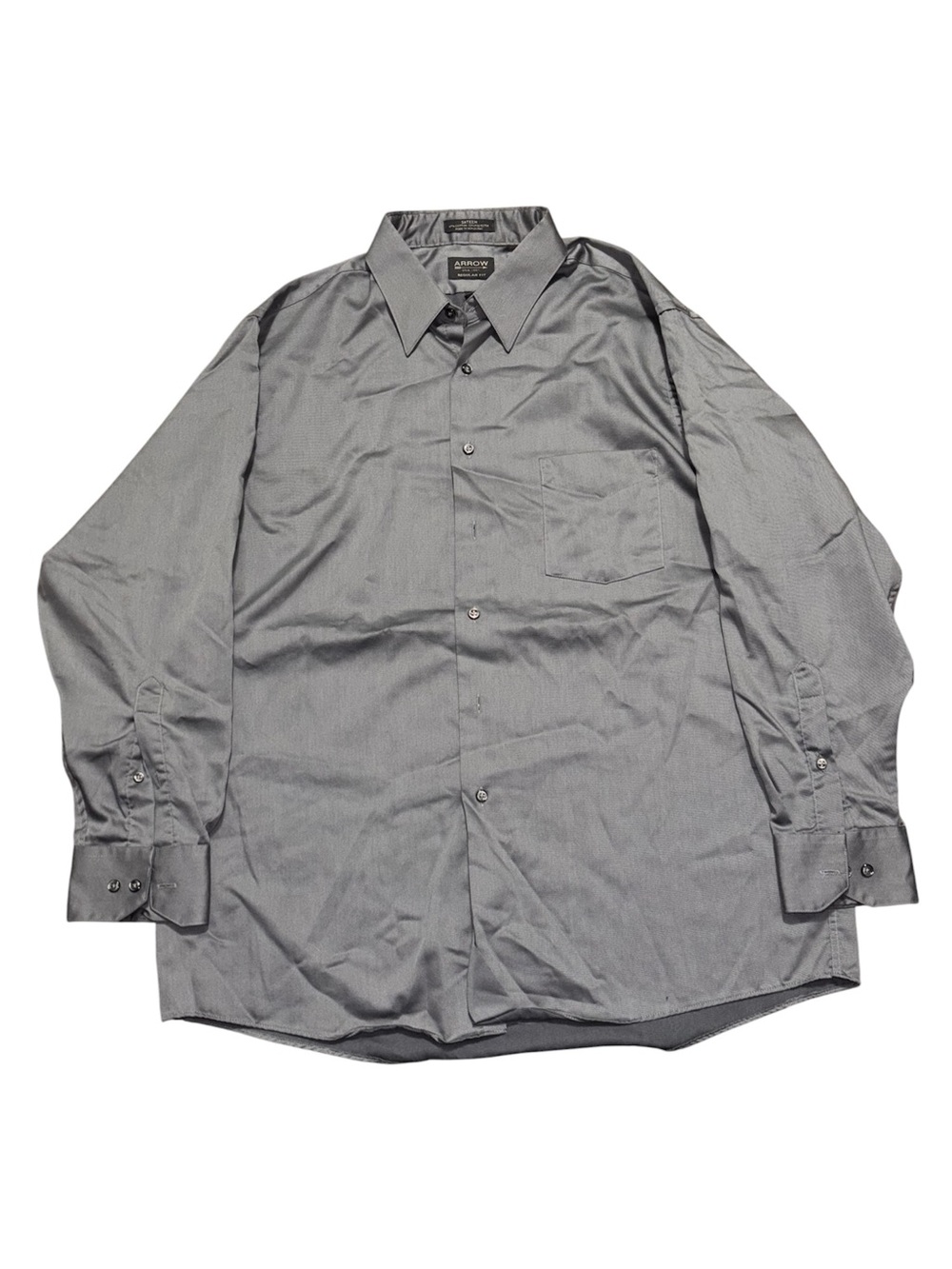 gray long sleeve button up